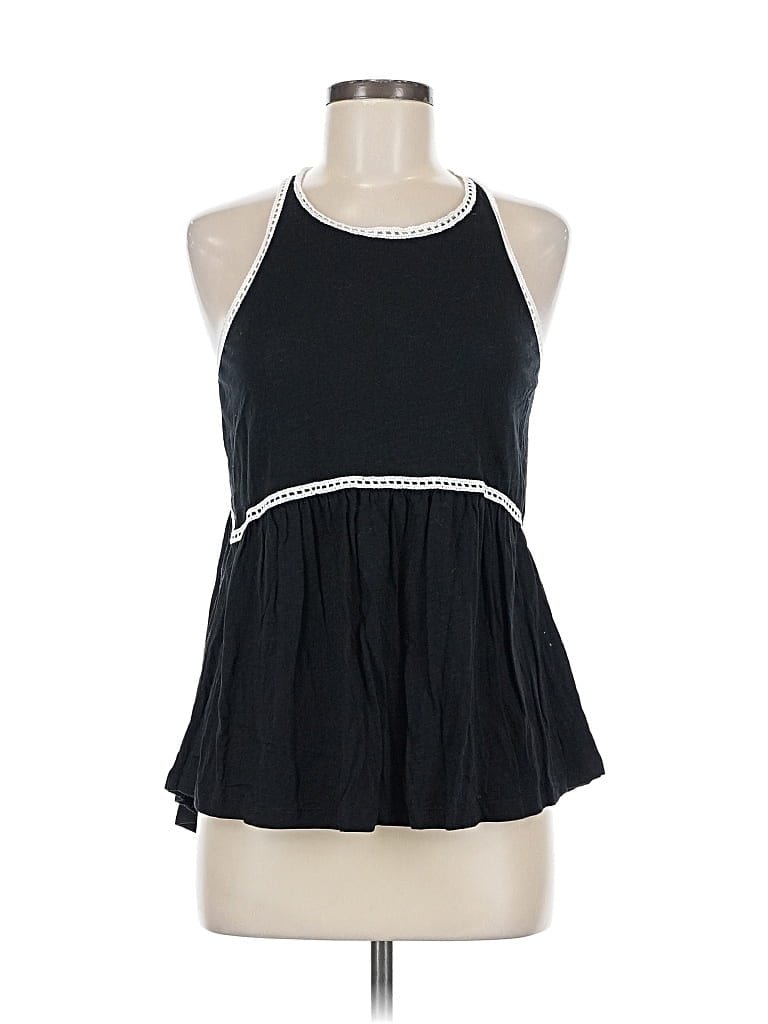 Pre-owned Express Tank Top Black Halter Neckline Tops