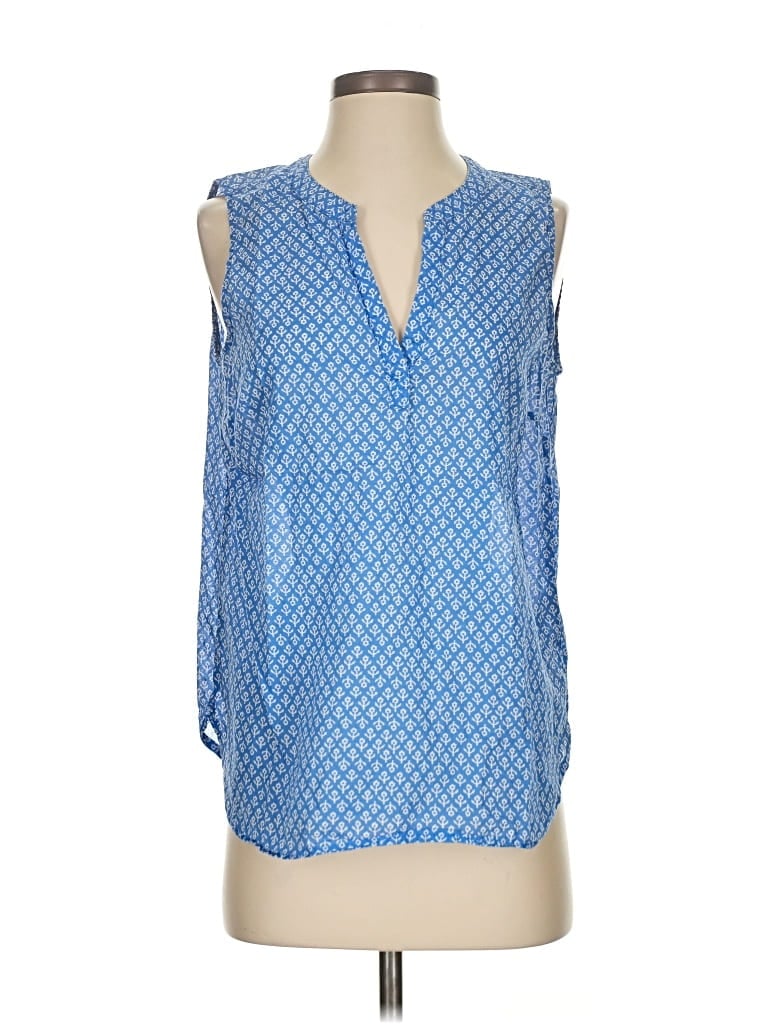 Pre-owned Gap Outlet Sleeveless Blouse In Blue