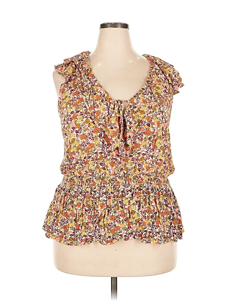 Pre-owned Old Navy Sleeveless Blouse In Yellow