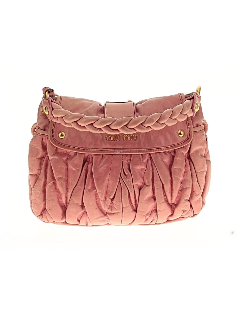 Pre-owned Miu Miu Leather Satchel In Pink