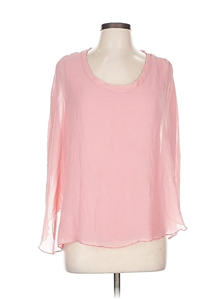 Pre-owned Cha Cha Vente 3/4 Sleeve Blouse In Pink
