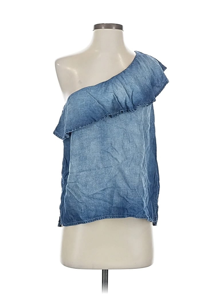 Pre-owned Bella Dahl Sleeveless Blouse In Blue