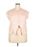 Assorted Brands Pink Short Sleeve Blouse Size 4X - photo 1