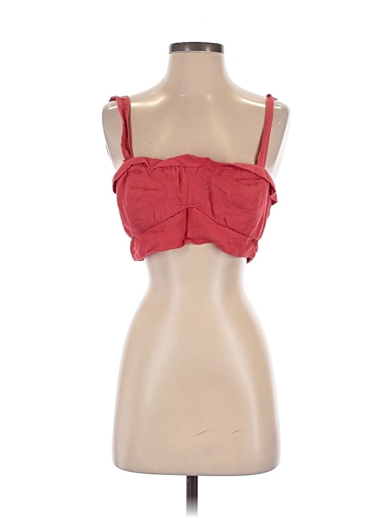 MAEVE BY ANTHROPOLOGIE Pre-owned Sleeveless Top Red Sweetheart Neckline Tops