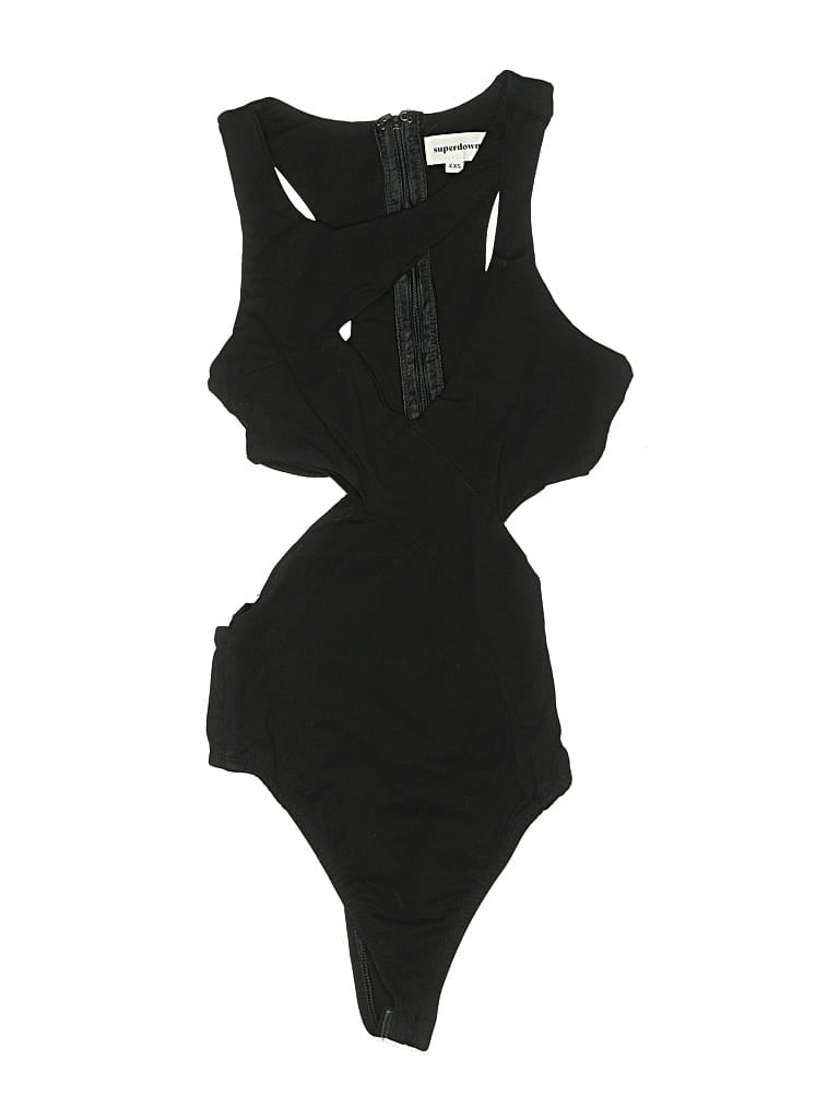 Pre-owned Superdown Bodysuit In Black