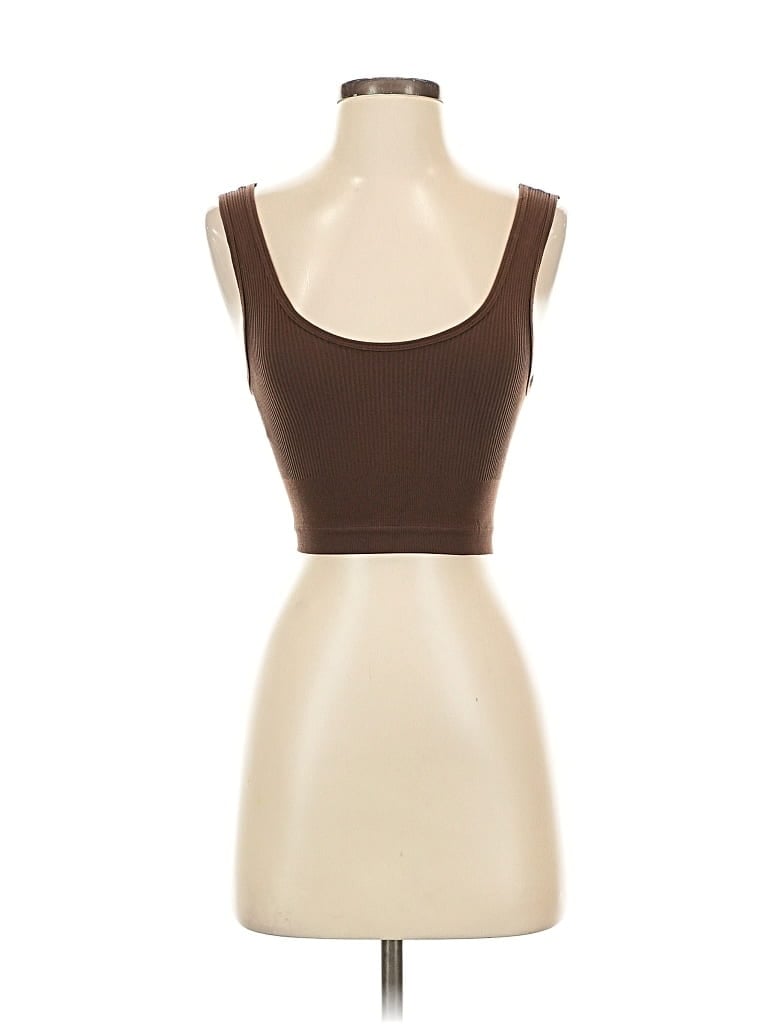 Pre-owned Out From Under Tube Top Brown Strapless Neckline Tops