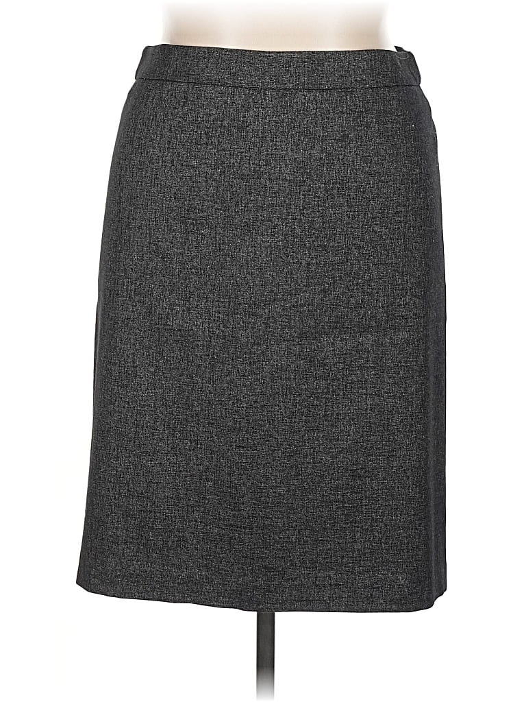 Pre-owned Ann Taylor Formal Skirt In Gray