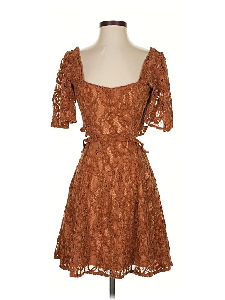 Pre-owned Tularosa Cocktail Dress In Brown