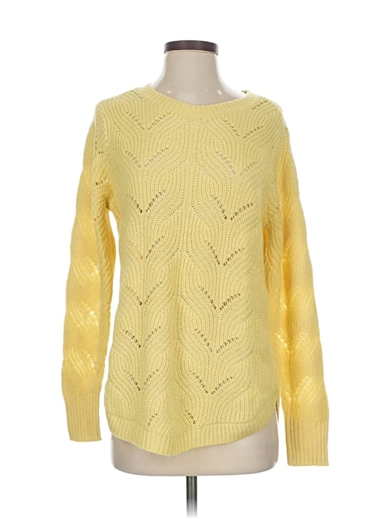Pre-owned Sonoma Goods For Life Pullover Sweater In Yellow