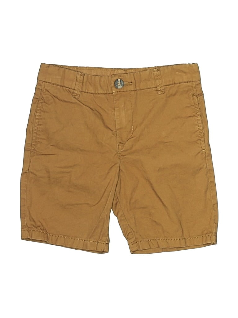 Pre-owned H&m Kids' Khaki Shorts In Brown