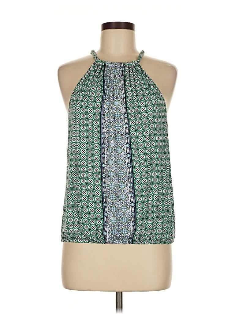 Pre-owned Max Studio Sleeveless Blouse In Green