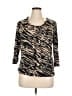 Dana Buchman Black 3/4 Sleeve Top Size XL - photo 1
