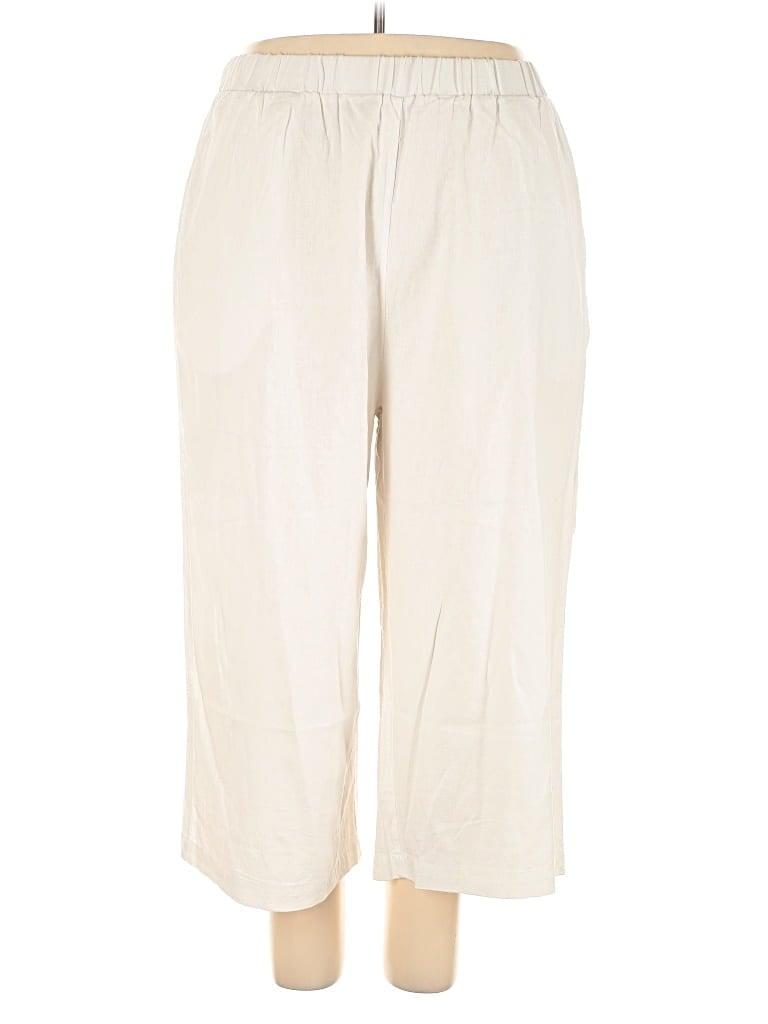 Pre-owned Cynthia Rowley Tjx Linen Pants In White