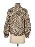J.Crew Animal Print Tan Long Sleeve Blouse Size XXS - photo 2