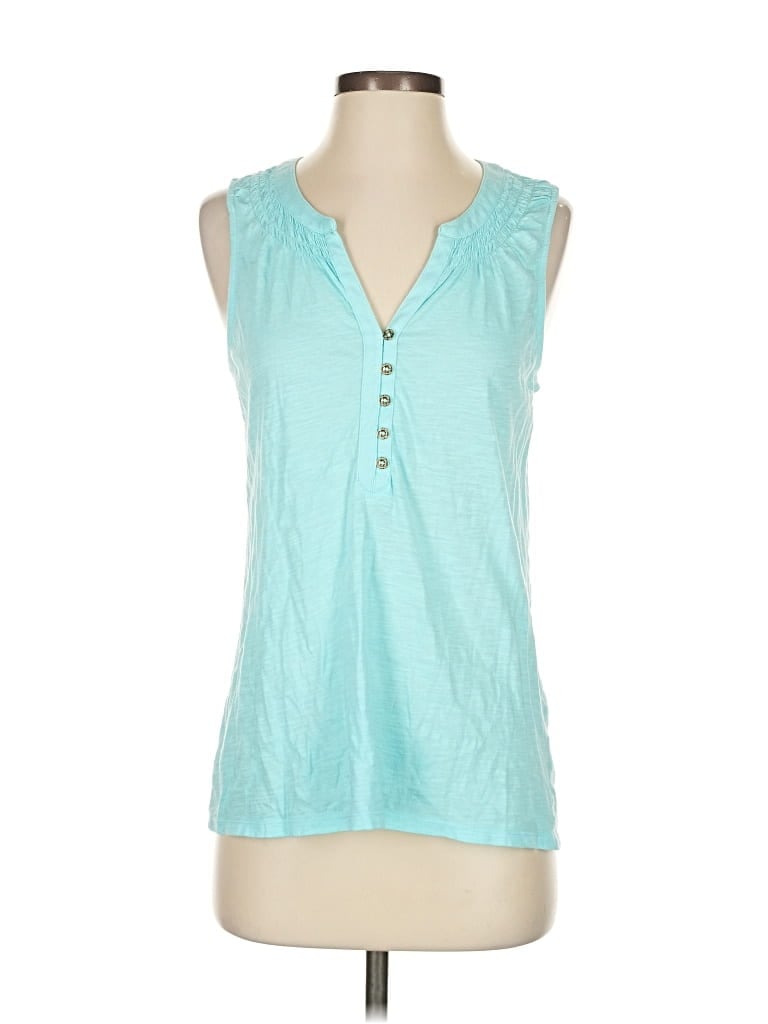 Pre-owned Lilly Pulitzer Sleeveless Blouse In Blue