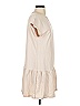 Unbranded Solid Ivory Casual Dress Size S - photo 4