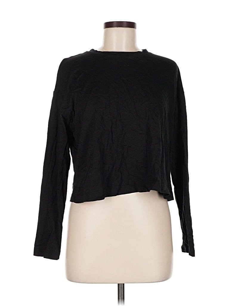 Pre-owned Sweaty Betty Long Sleeve T-shirt In Black