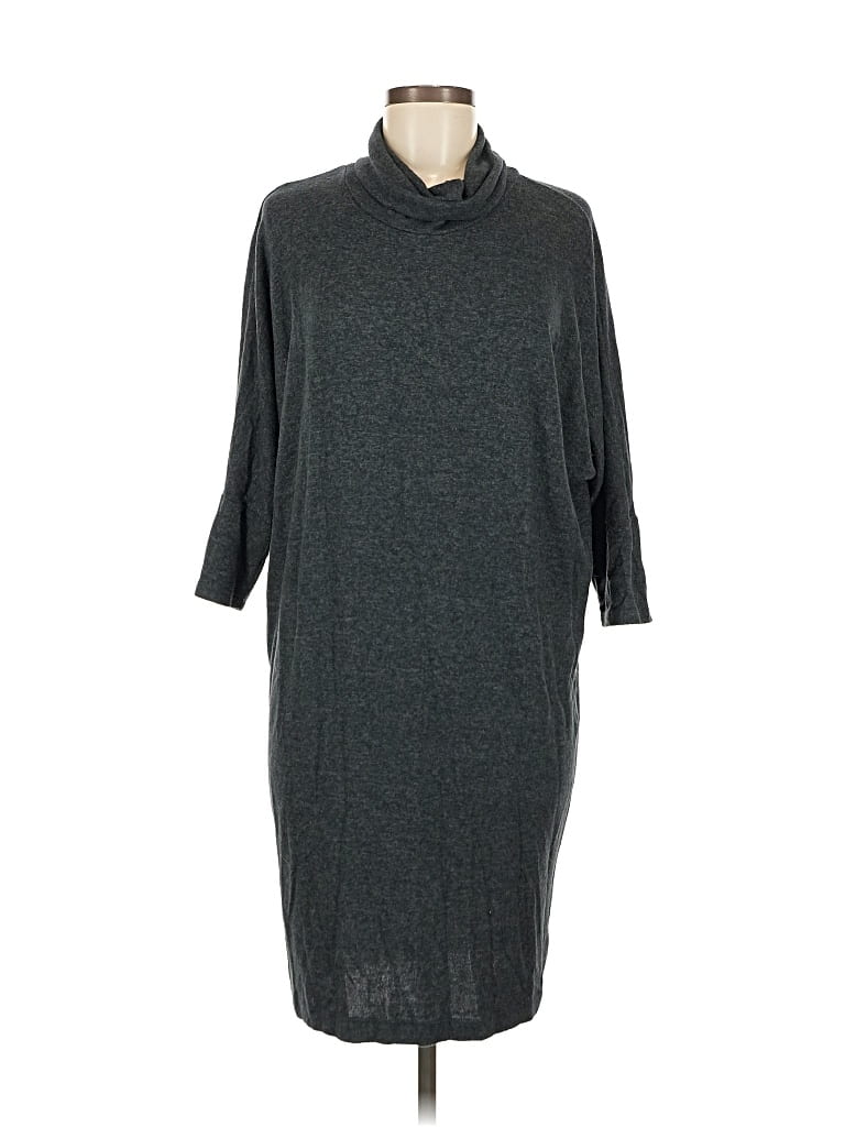 Pre-owned Bobeau Casual Dress In Gray