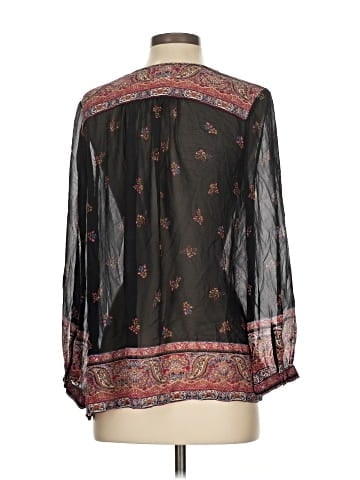 Joie Long Sleeve Silk Top (view 2)