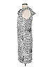 Samuel Dong Graphic Silver Black Cocktail Dress Size L - photo 5