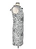 Samuel Dong Graphic Silver Black Cocktail Dress Size L - photo 4