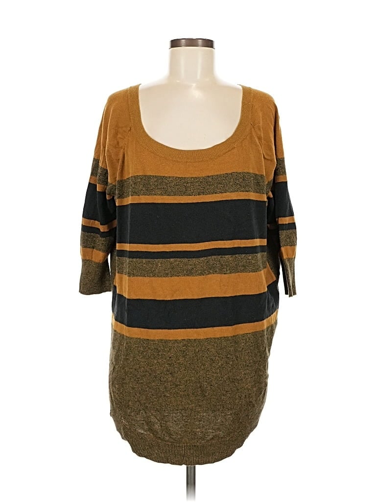 Pre-owned Express Pullover Sweater In Brown