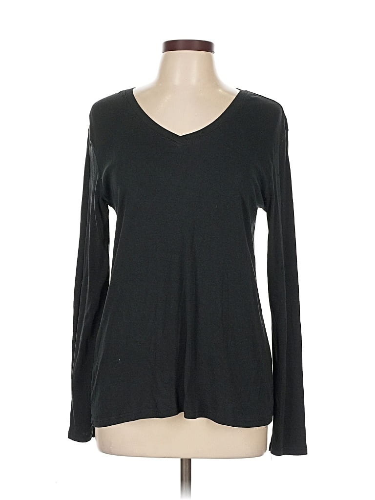 EDDIE BAUER Pre-owned Long Sleeve T-shirt In Black