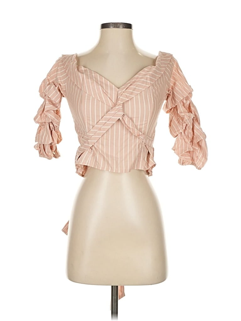 Pre-owned Astr 3/4 Sleeve Blouse In Pink