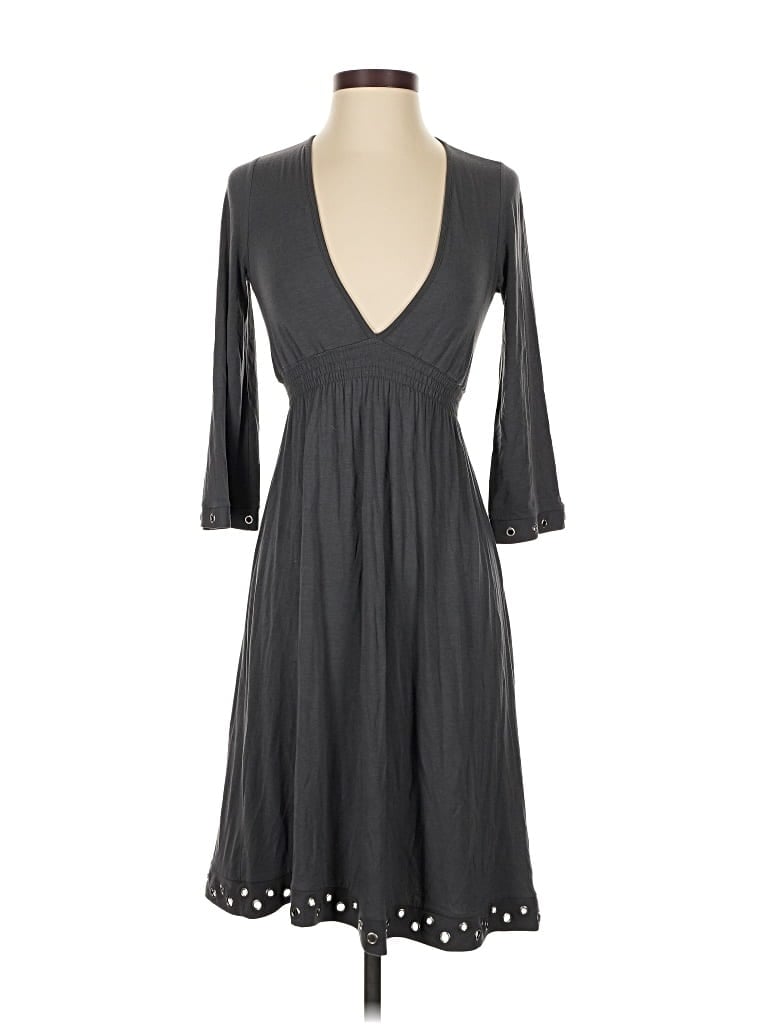 Pre-owned Ella Moss Casual Dress In Gray