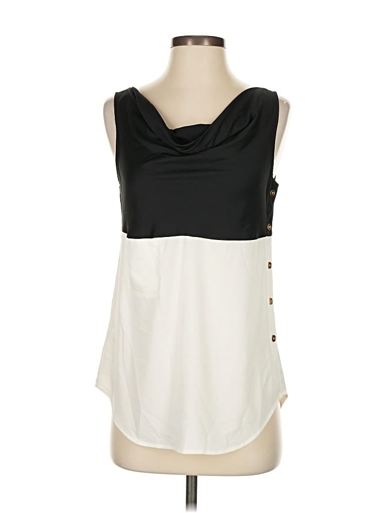 Pre-owned Ann Taylor Sleeveless Blouse In White