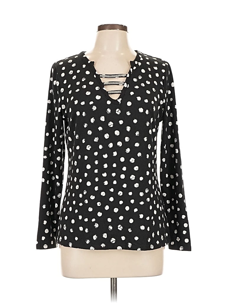 COMO BLU Pre-owned Long Sleeve T-shirt In Black