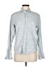 Rag & Bone 100% Cotton Checkered-gingham Blue Long Sleeve Button-Down Shirt Size M - photo 1