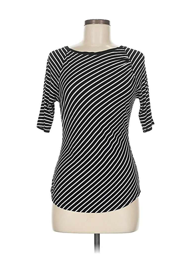 Pre-owned T Tahari 3/4 Sleeve T-shirt In Black