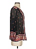 Joie 100% Silk Black Long Sleeve Silk Top Size S - photo 4