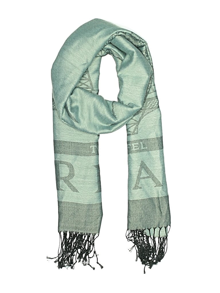 Pre-owned Assorted Brands Scarf In Green
