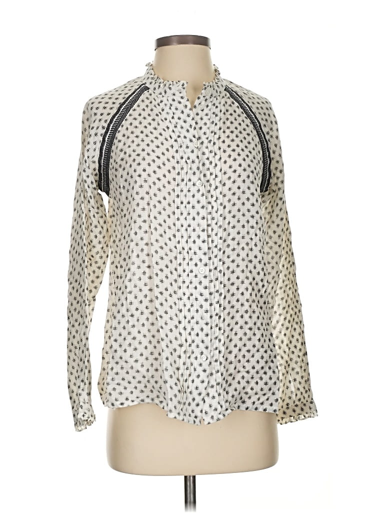 Pre-owned Mkt Studio Long Sleeve Blouse In White