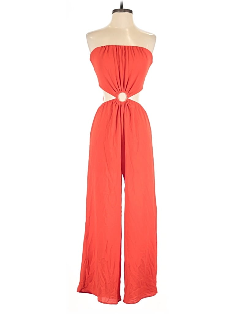 Pre-owned Vici Jumpsuit In Orange