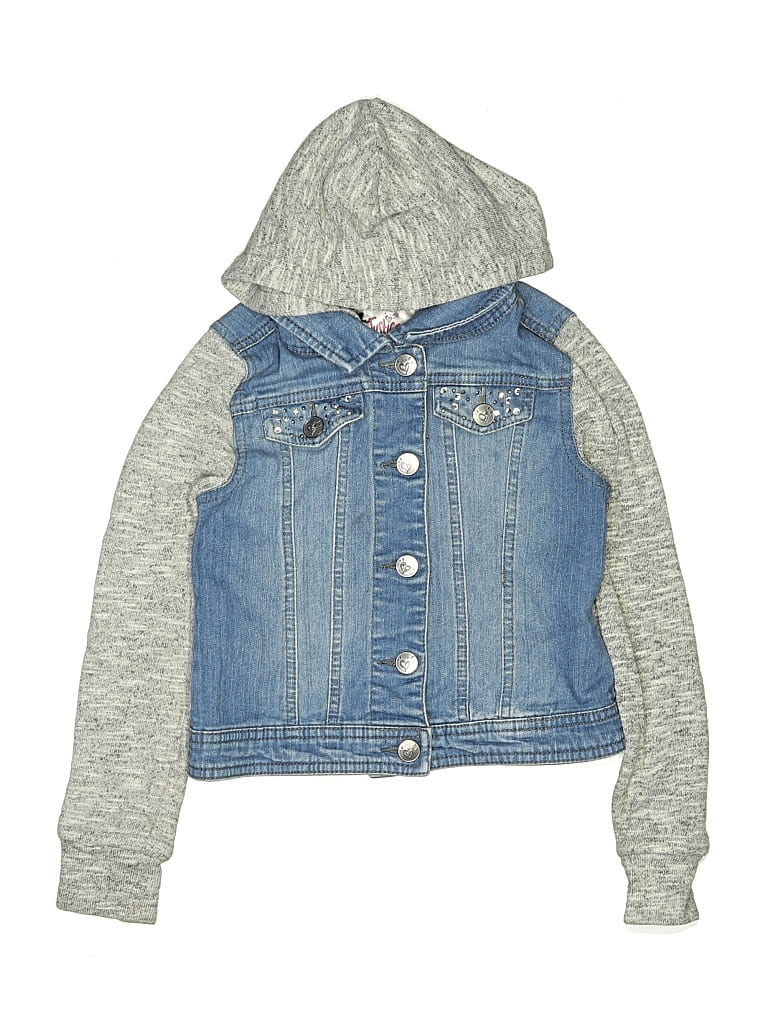 Pre-owned Justice Kids' Denim Jacket In Blue