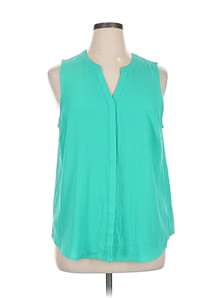 APT. 9 Pre-owned Sleeveless Blouse In Blue