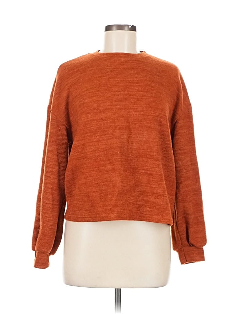 Pre-owned Shein Pullover Sweater In Orange