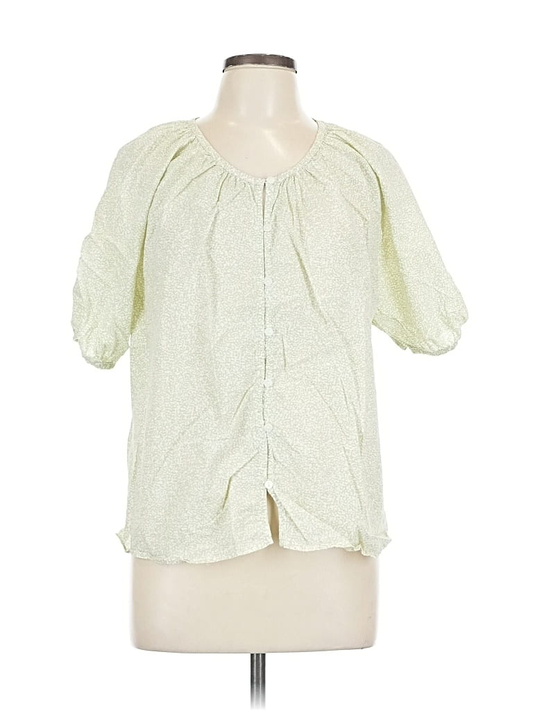 UNIVERSAL THREAD Pre-owned Short Sleeve Blouse In Green