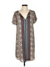 Daniel Rainn 100% Polyester Paisley Brown Casual Dress Size S - photo 1