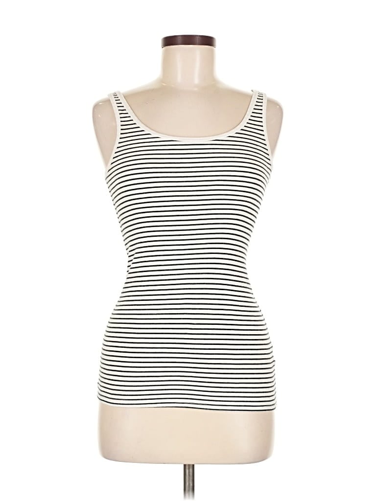 Pre-owned Merona Tank Top Ivory Strapless Neckline Tops In White