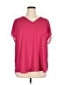 Torrid 100% Polyester Pink Short Sleeve Blouse Size 1X Plus (1) - photo 1