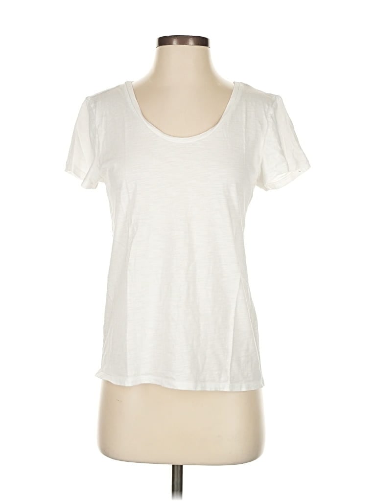 Pre-owned Ann Taylor Loft Outlet Short Sleeve T-shirt In White