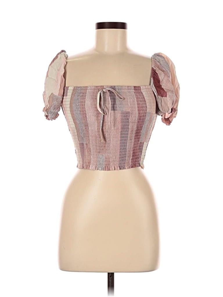 Pre-owned Wilfred Short Sleeve Blouse In Pink