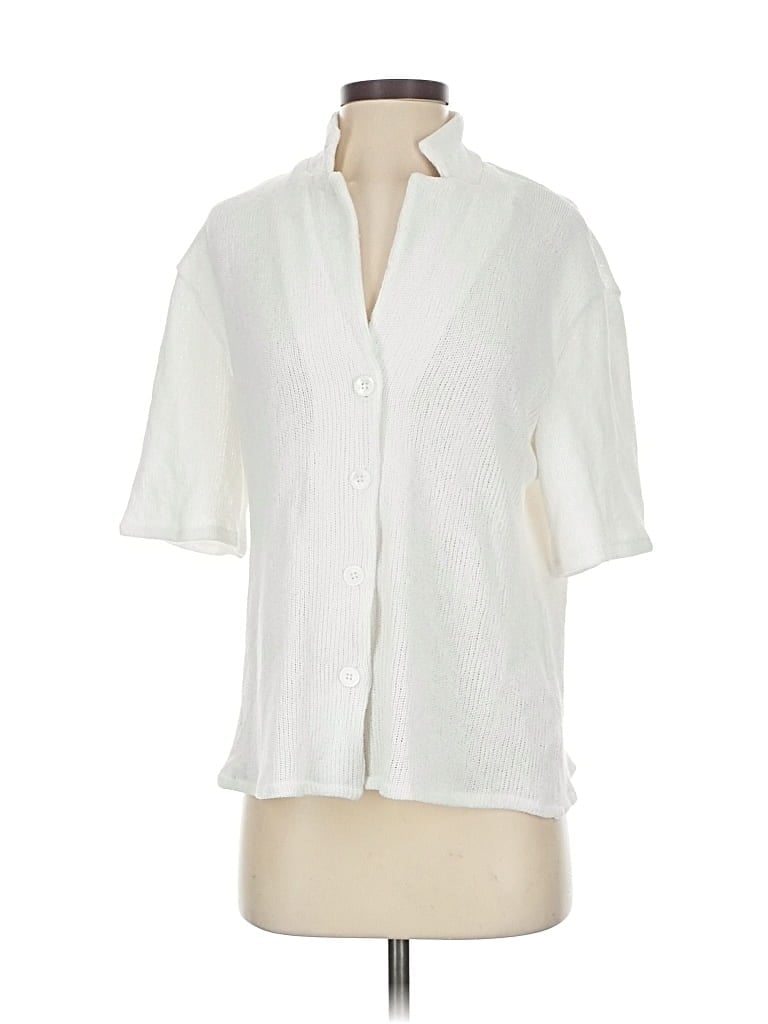 Pre-owned Peppermayo Cardigan Sweater In White