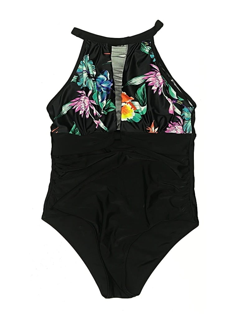 Pre-owned Unbranded One Piece Swimsuit In Black