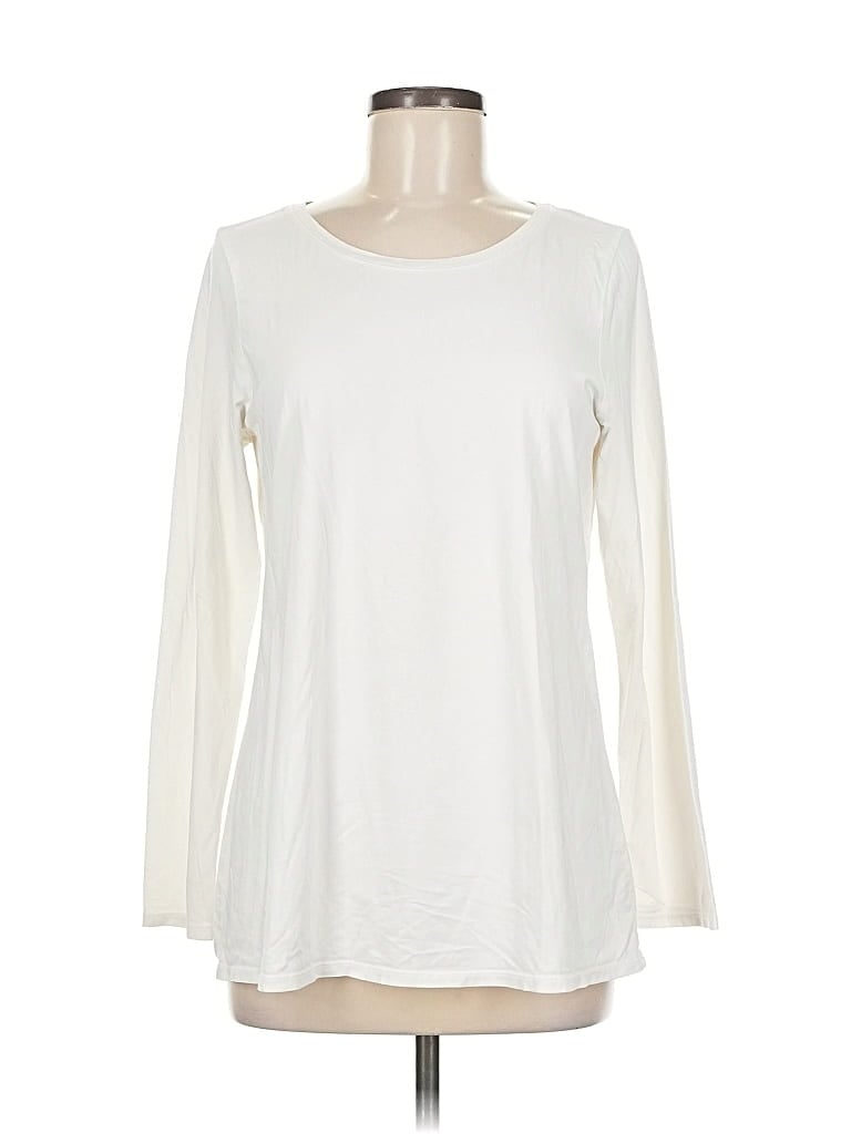 Pre-owned Purejill Long Sleeve T-shirt In White