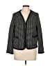 Max Studio 100% Polyester Houndstooth Black Blazer Size L - photo 1